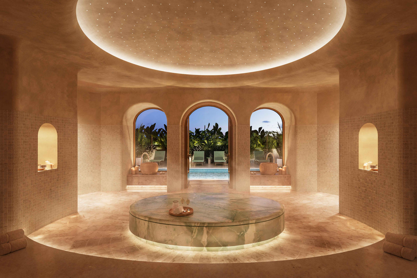 Luxurious European spa at The Residences at Shell Bay