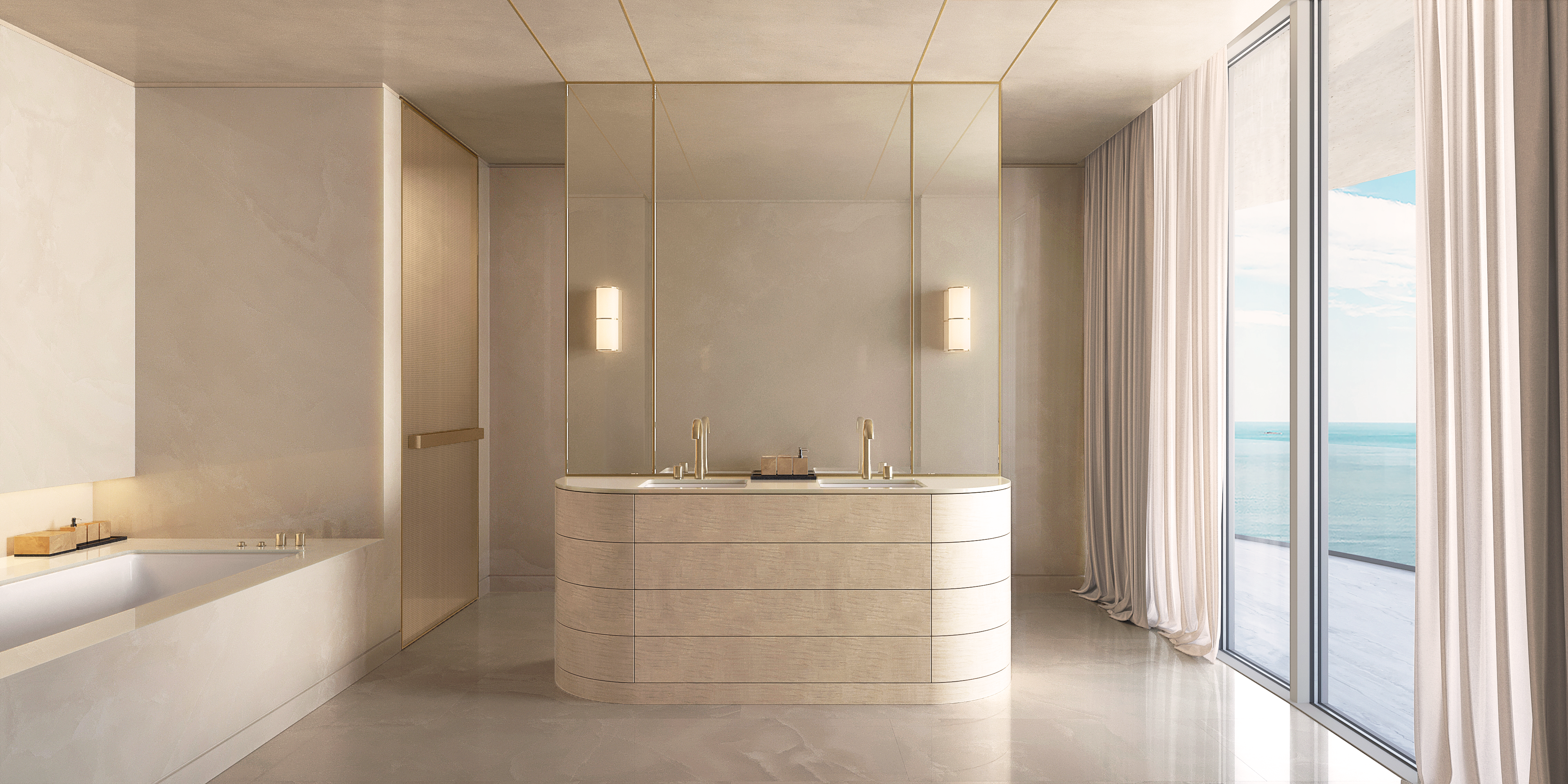 Armani Casa Residences Pompano Beach Bathroom