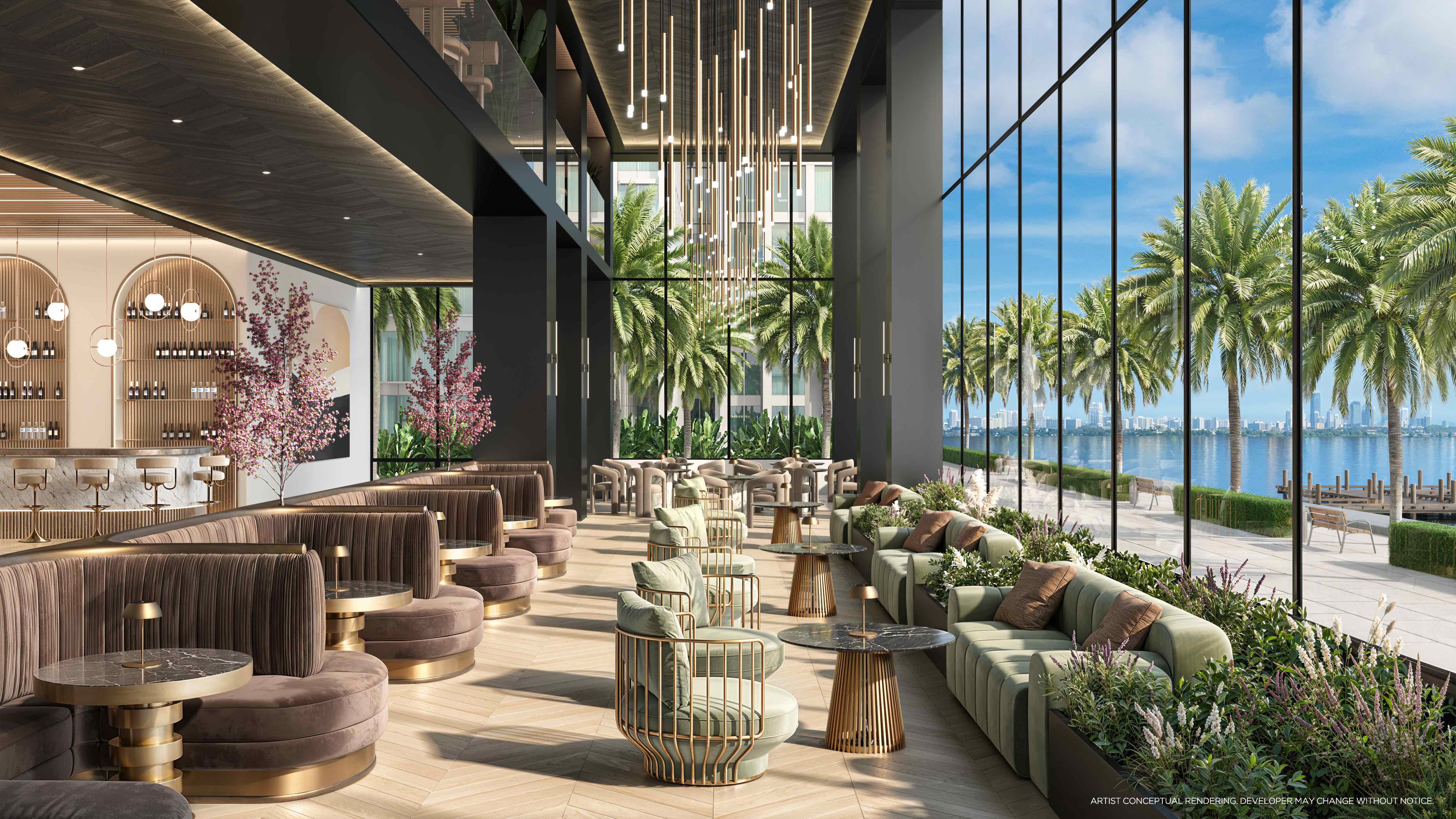 Cove Miami Residences  Edgewater Game lounge