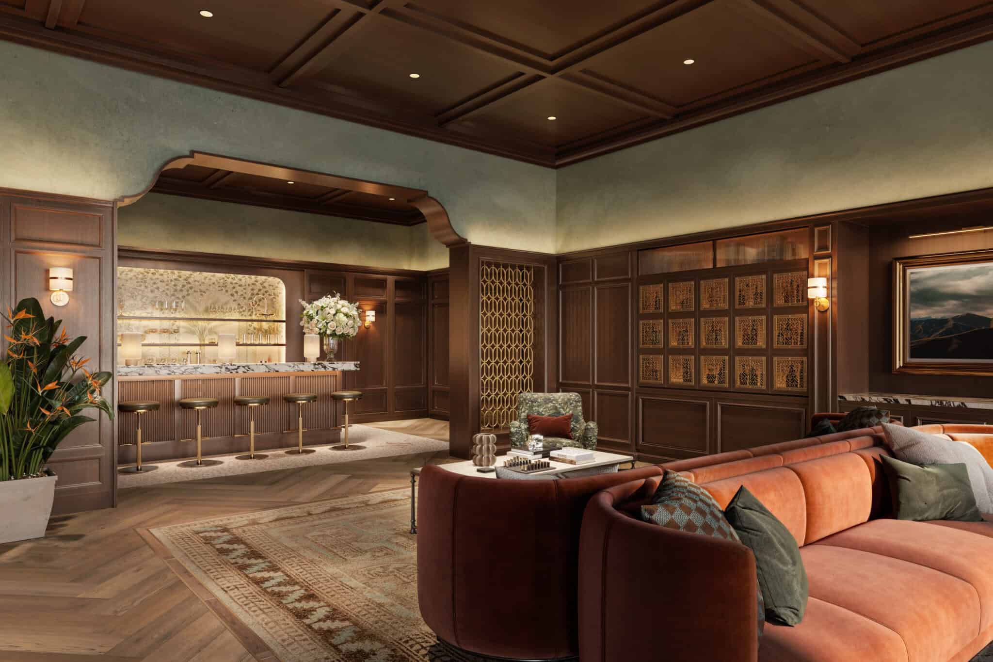 Rendering of the Sky Speakeasy lounge