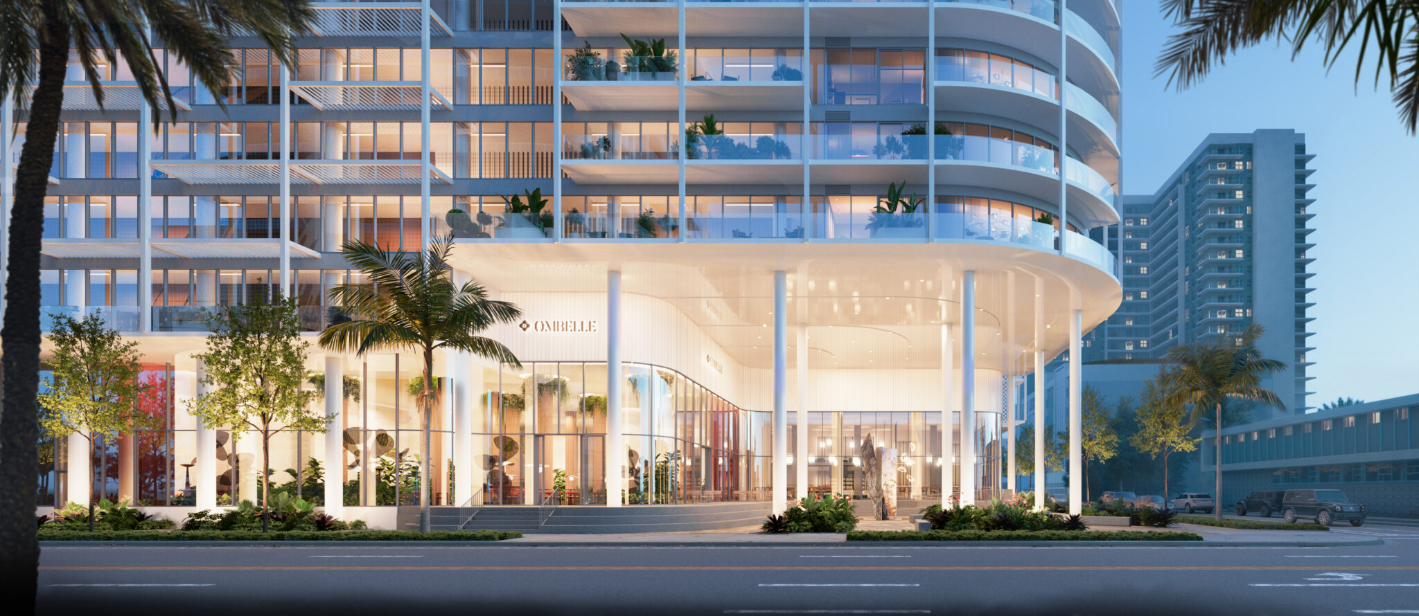 Rendering of the plaza entry