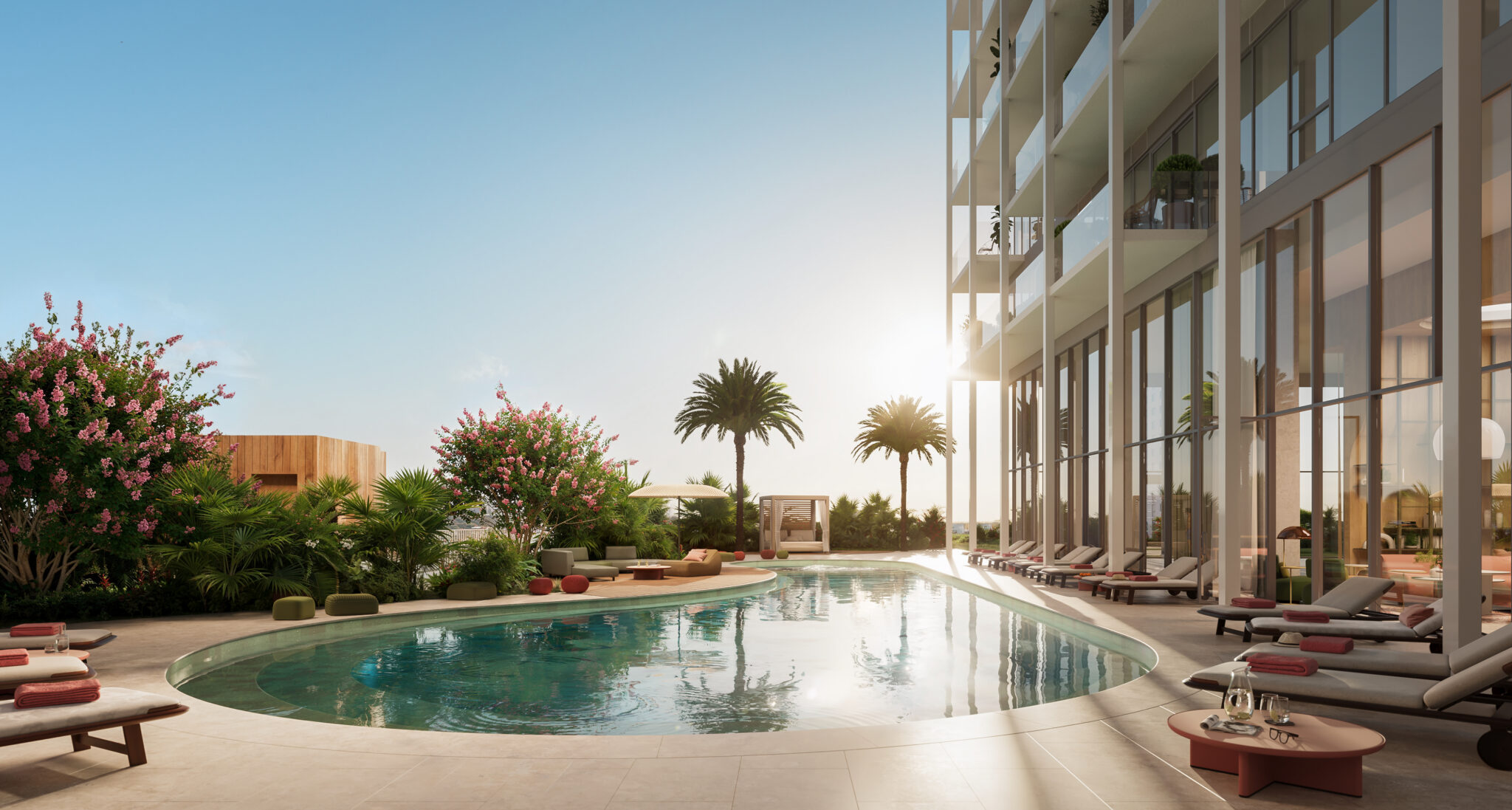 Rendering of the sunrise pool