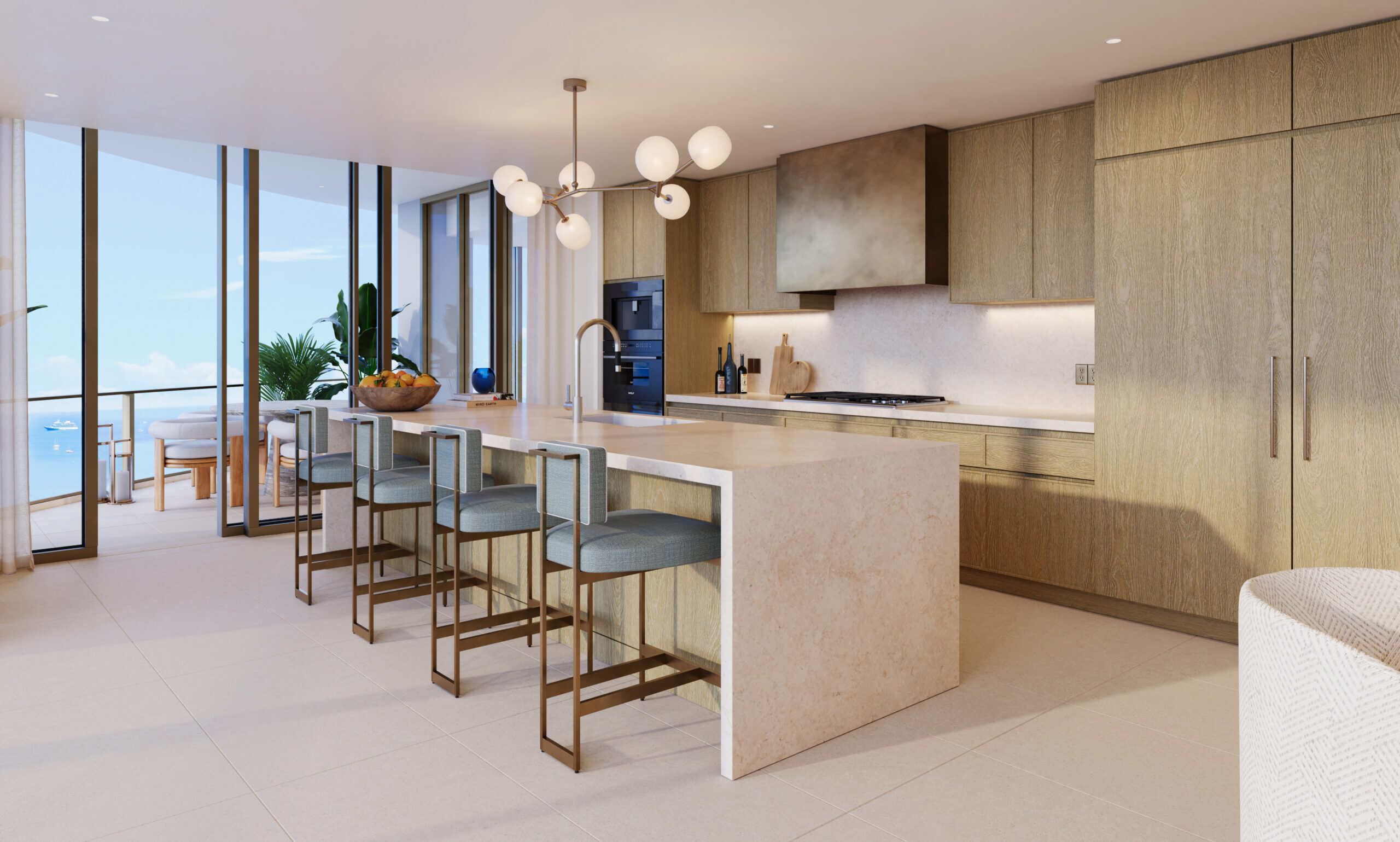 St. Regis Bahia Mar Residences 6 Chef kitchen at a St. Regis Bahia Mar private residence