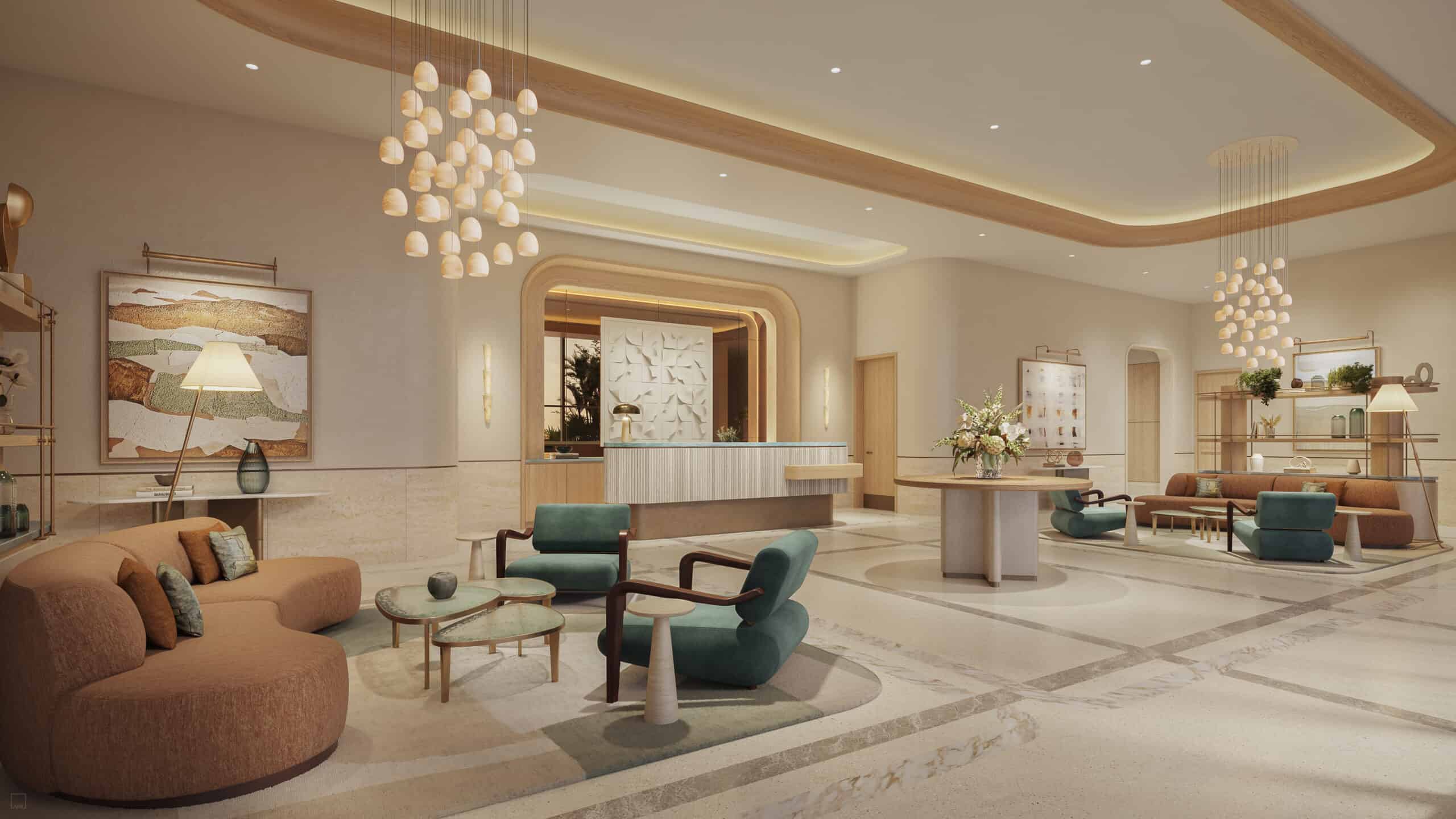 St. Regis Bahia Mar Residences 3 Private residential lobby at St. Regis Bahia Mar