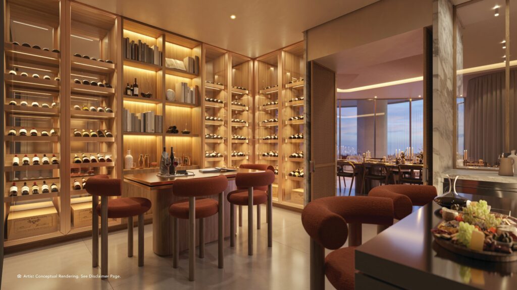 Private wine room