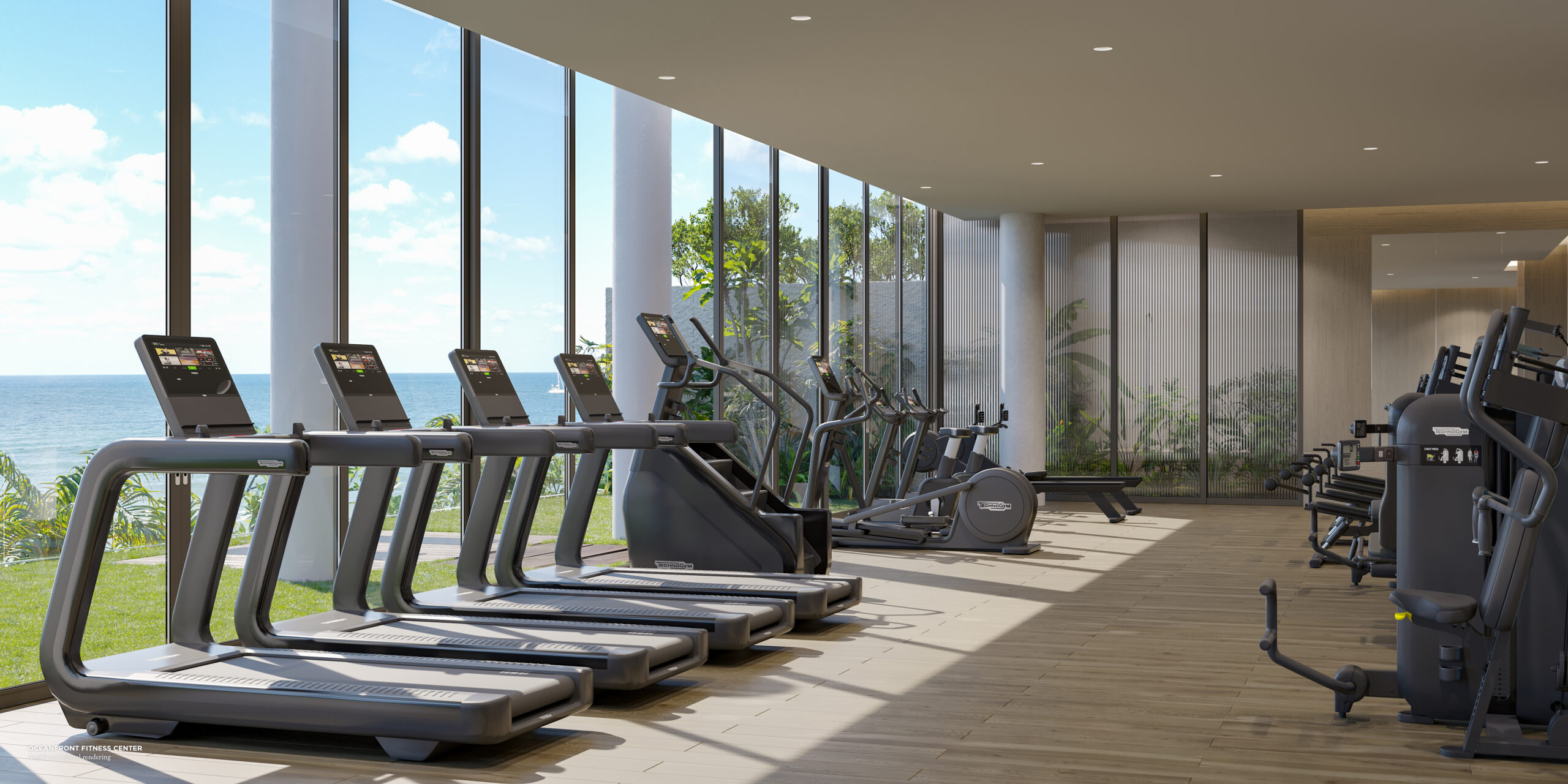 Oceanfront fitness center