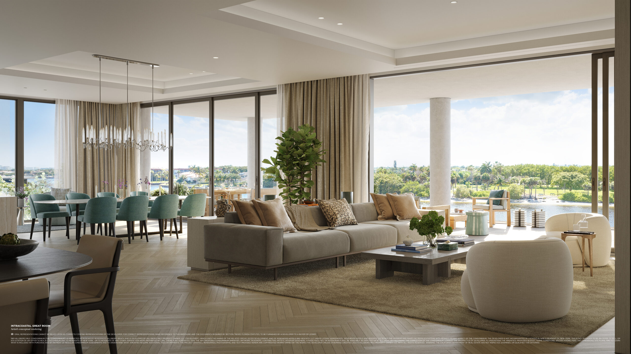 Oceanfront great room