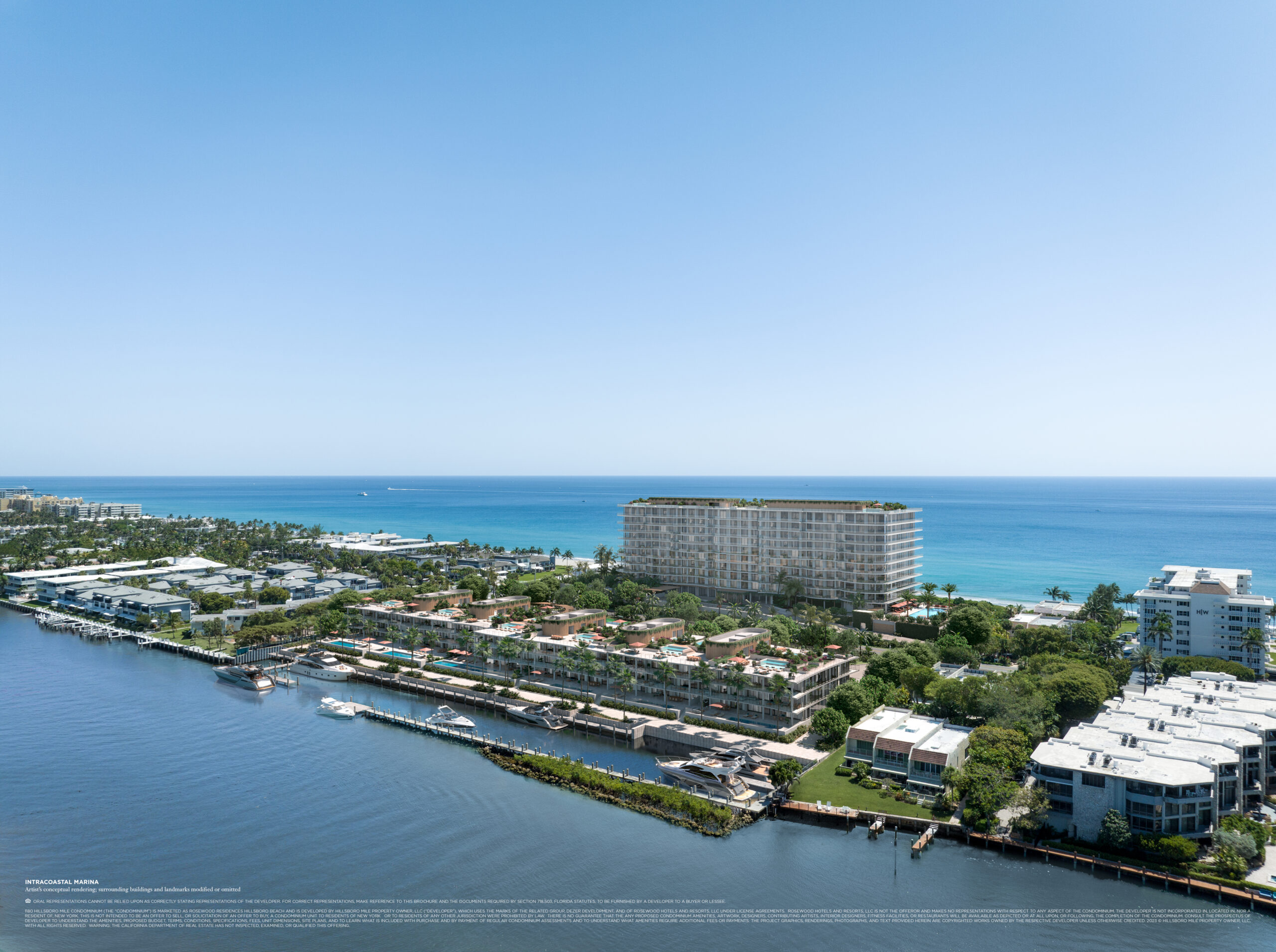 Intracoastal Residences and private marina