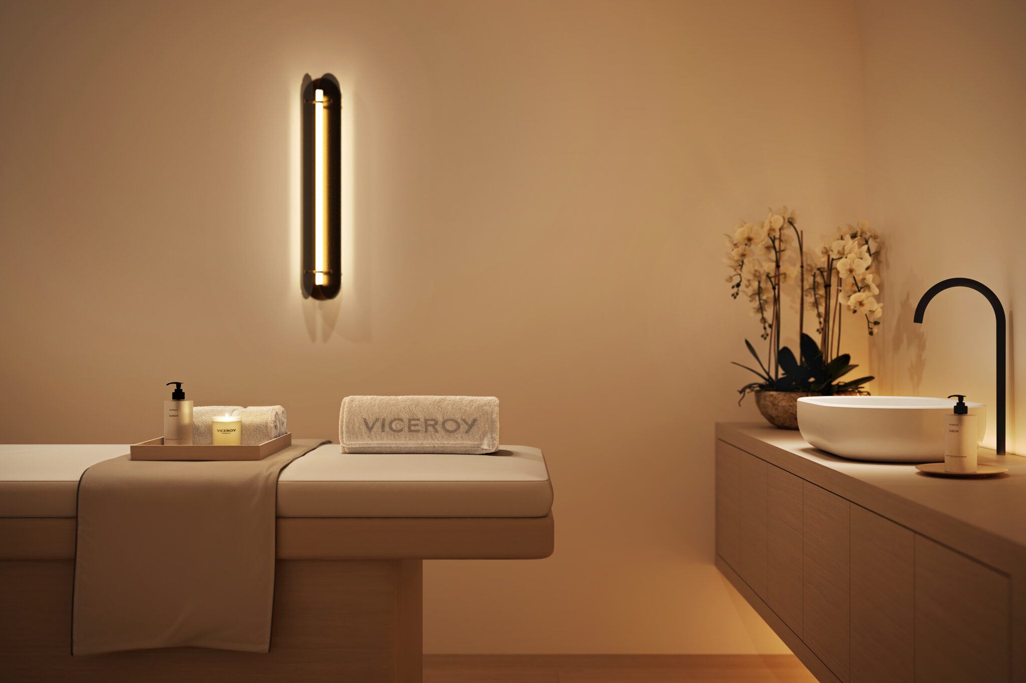 Rendering of a spa treatment room