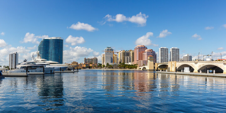 West Palm Beach waterfront skyline